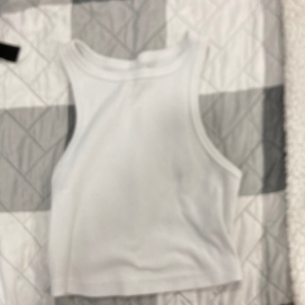 White crop top